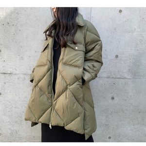 Olive Quilted Women's Jacket